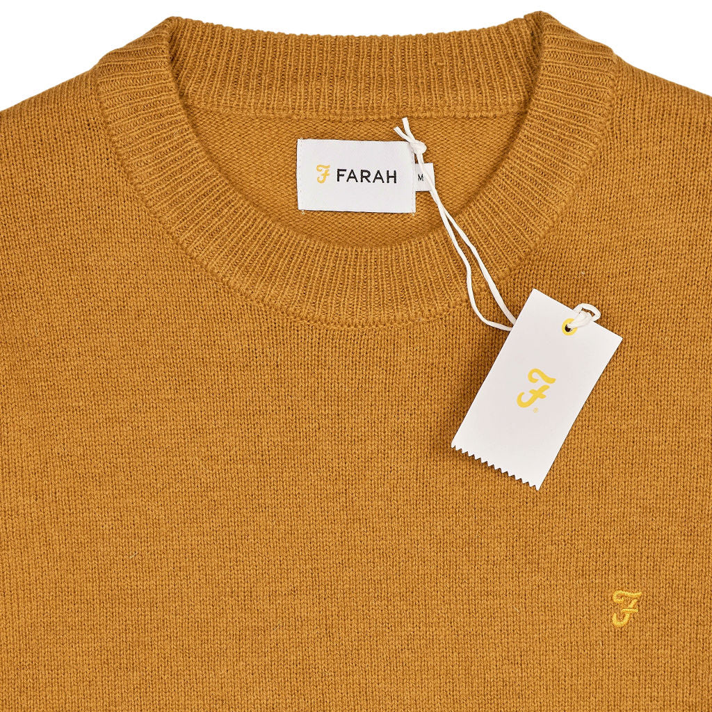 Farah Rust Yellow Maidstone Crew Sweatshirt