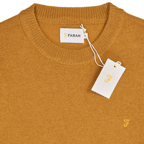 Farah Rust Yellow Maidstone Crew Sweatshirt