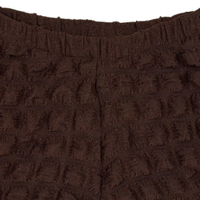 Motel Brown Bubble Jersey Trousers