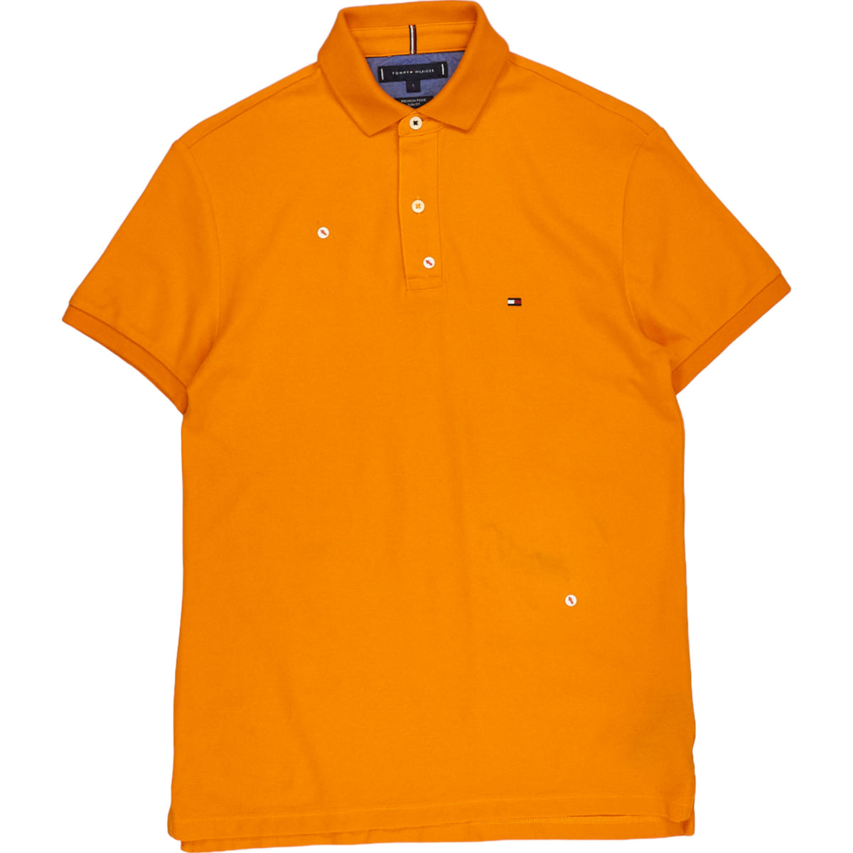 Tommy Hilfiger Orange Premium Pique Slim Fit Polo Shirt