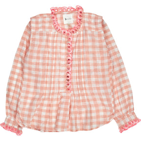 Bonté Rosewater Pink Etienne Check Shirt