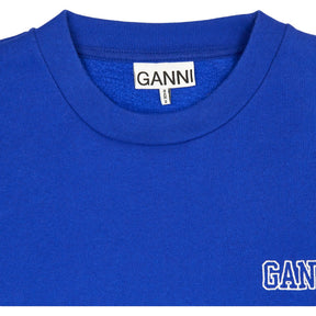 Ganni Blue Oversized Sweatshirt