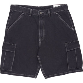 Pull & Bear Black Baggy Cargo Shorts