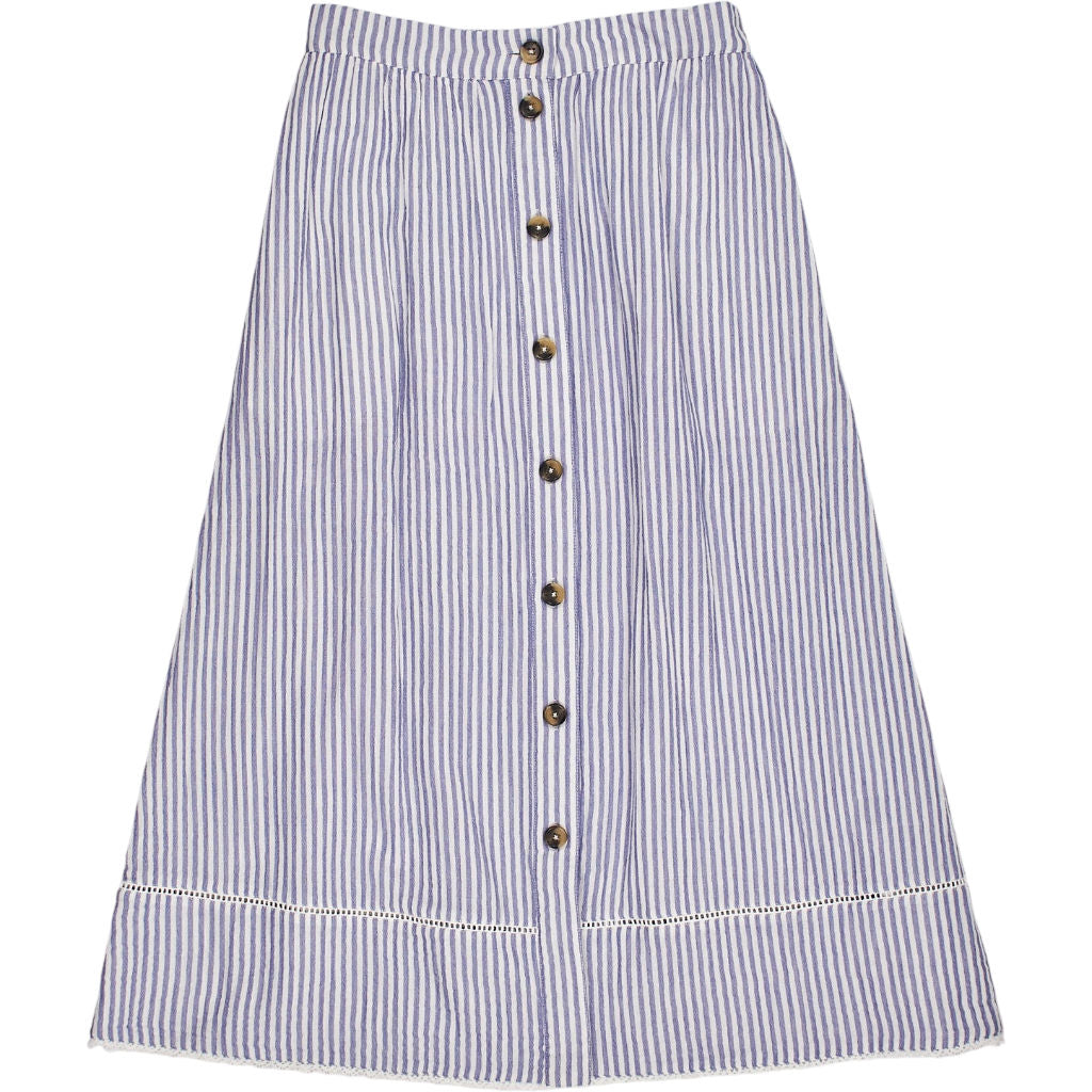 WYSE Blue Ivory Stripe Marlow Skirt