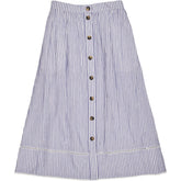 WYSE Blue Ivory Stripe Marlow Skirt