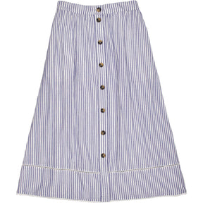 WYSE Blue Ivory Stripe Marlow Skirt