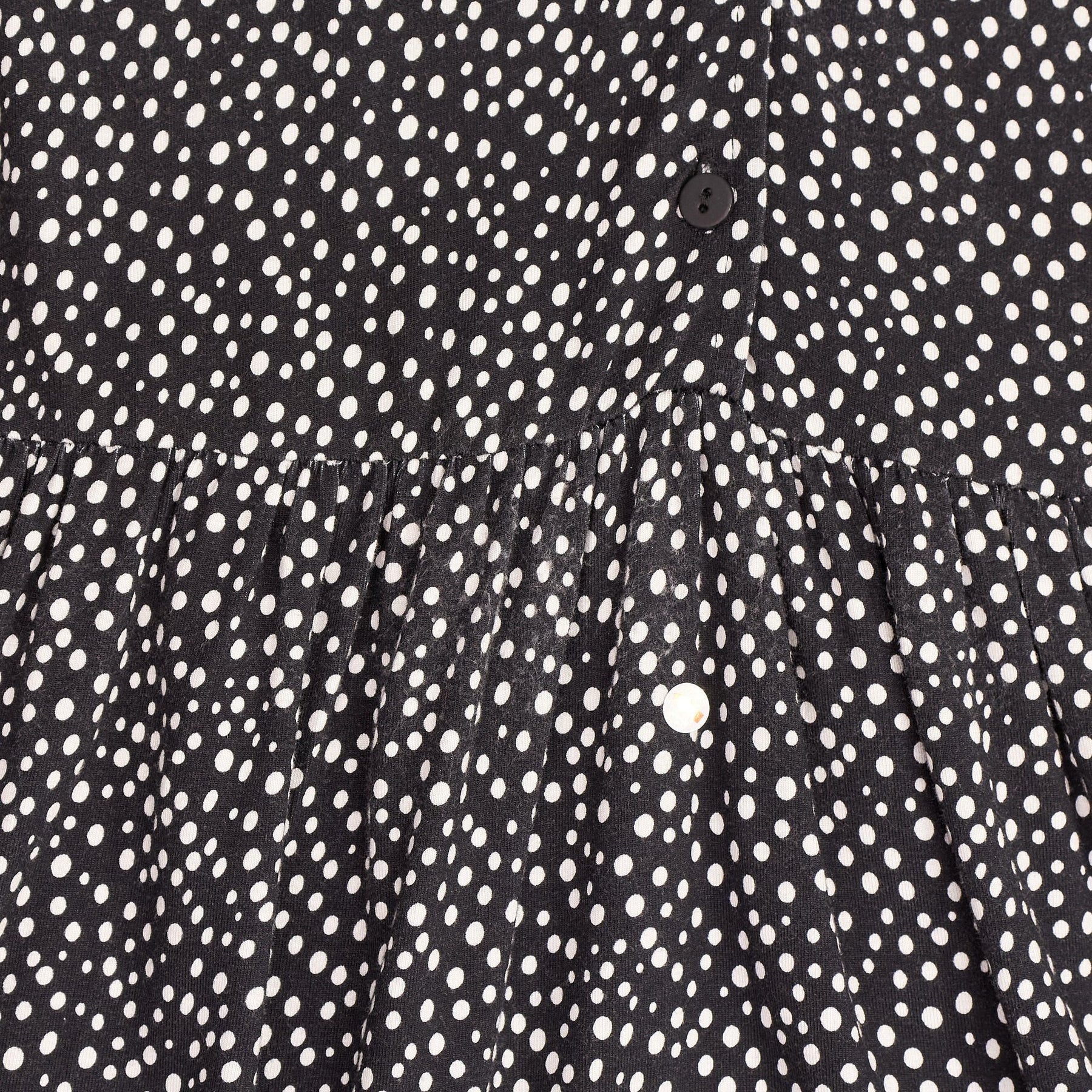 Baukjen Black Polka Dot Midi Dress