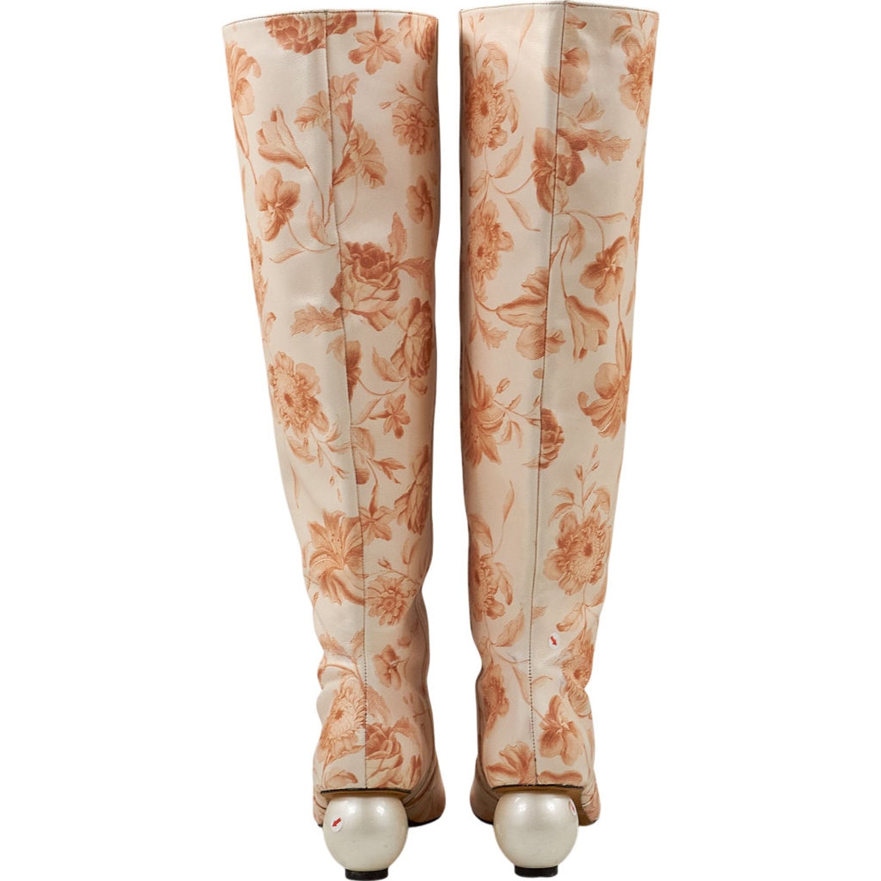 Mother of Pearl Floral Knee-High Boots EU 40