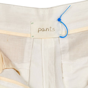 Forte Forte White Linen Blend Trousers