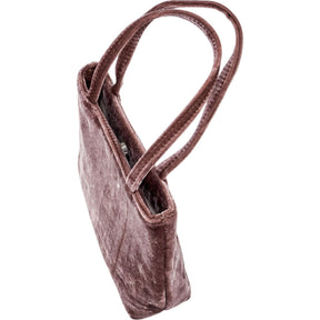 Hai Brown Velvet Handbag