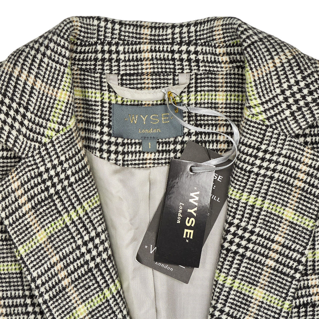 Wyse Grey Carmen Check Blazer