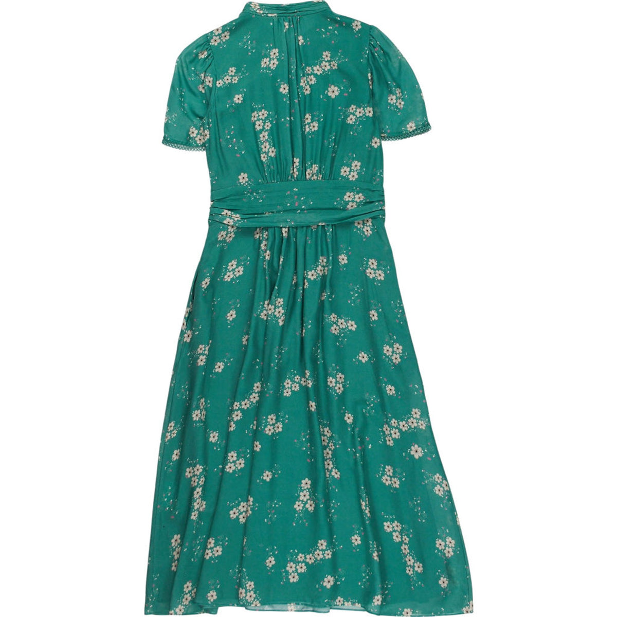 Wyse Green Floral Midi Dress