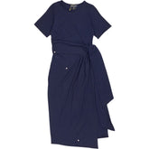 WYSE Navy Midi Dress