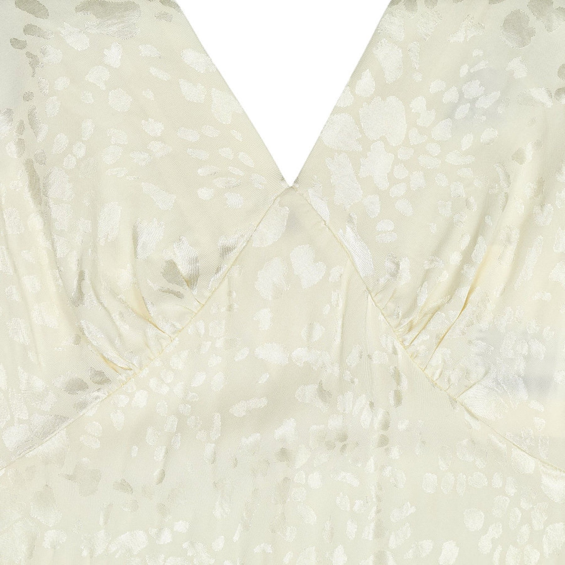 OMNES Ivory Ines Midi Jacquard Dress