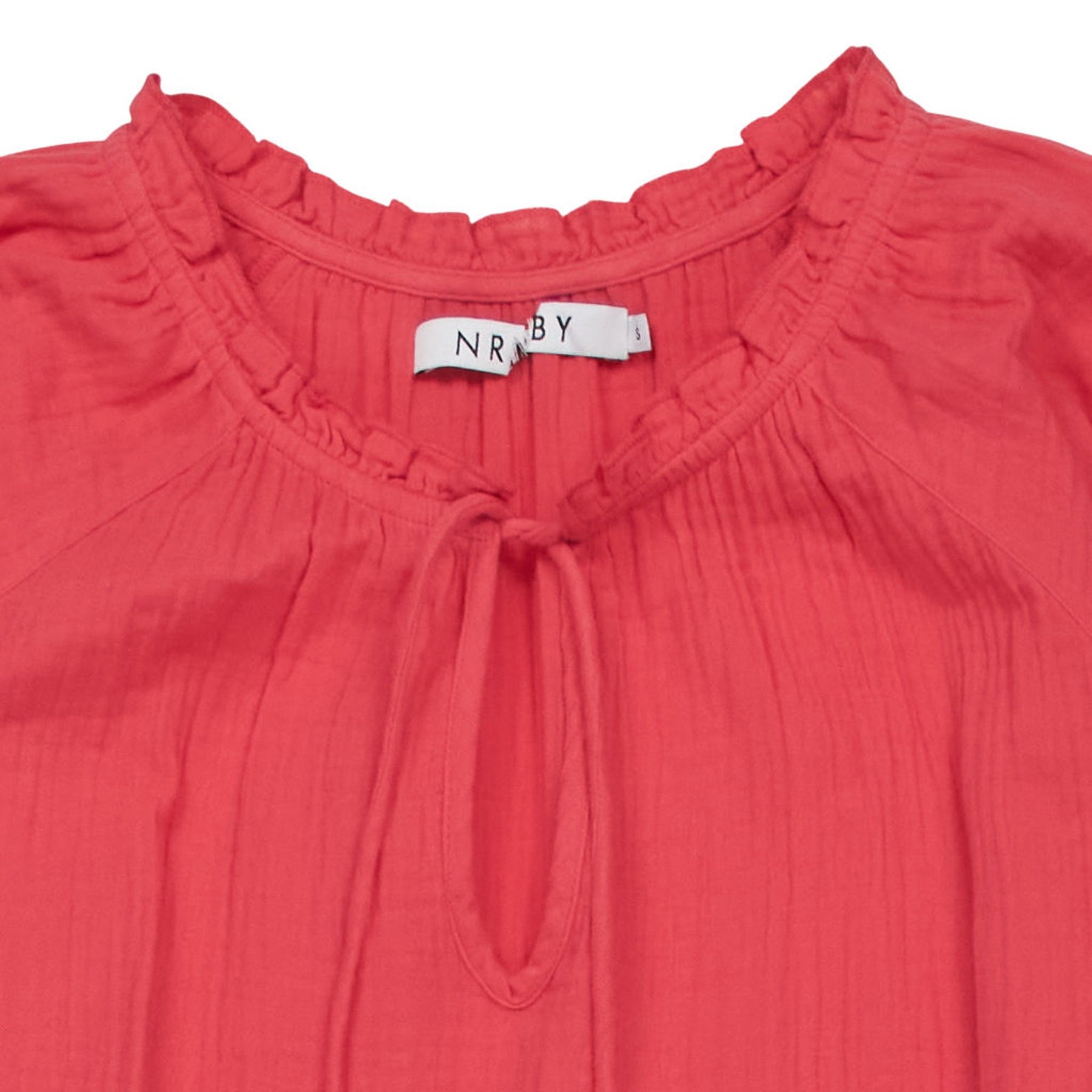 NRBY Pink Crinkle Midi Dress