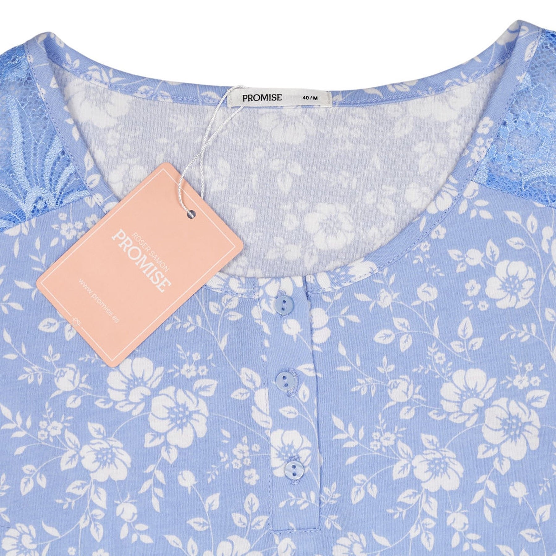 Promise Blue Floral Nightdress