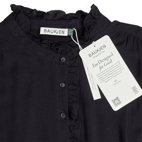 Baukjen Black Roxy Georgette Pintuck Blouse