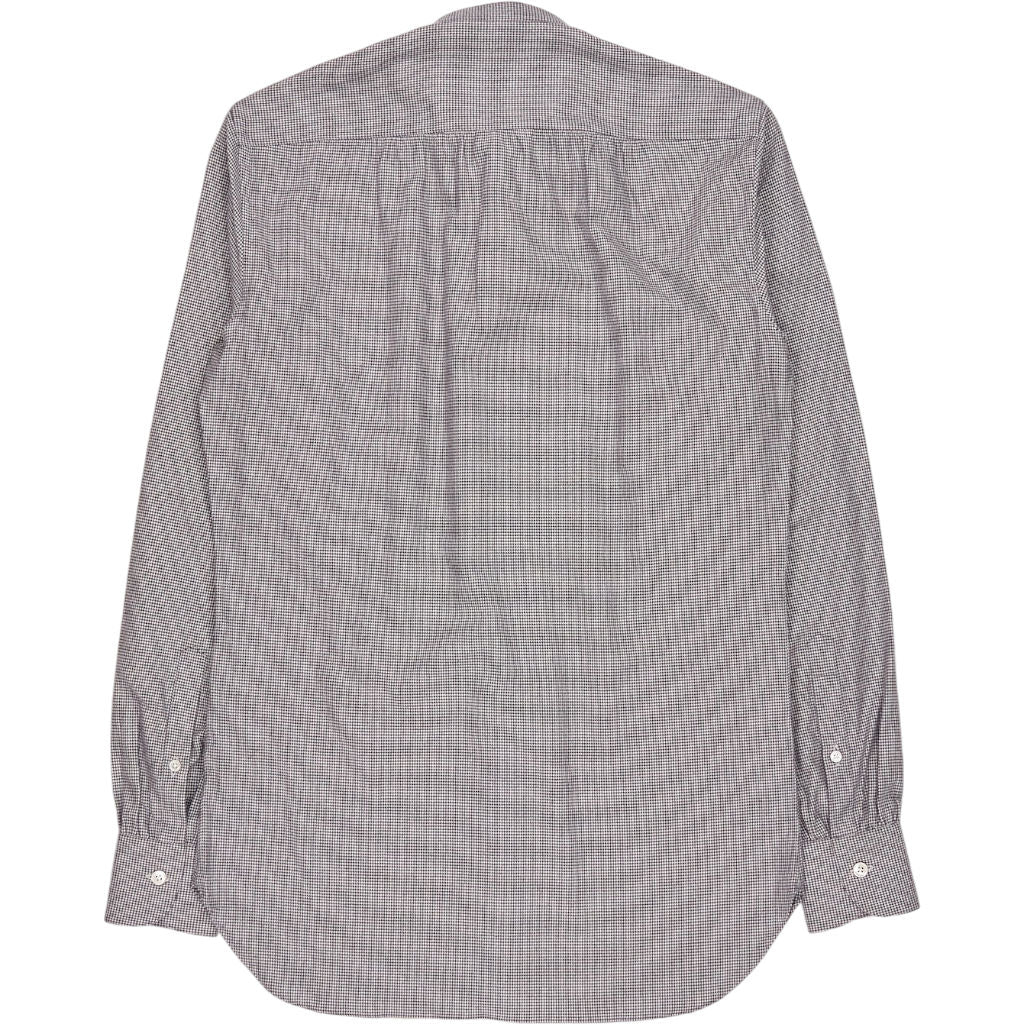 Anderson & Sheppard Grey Collarless Shirt