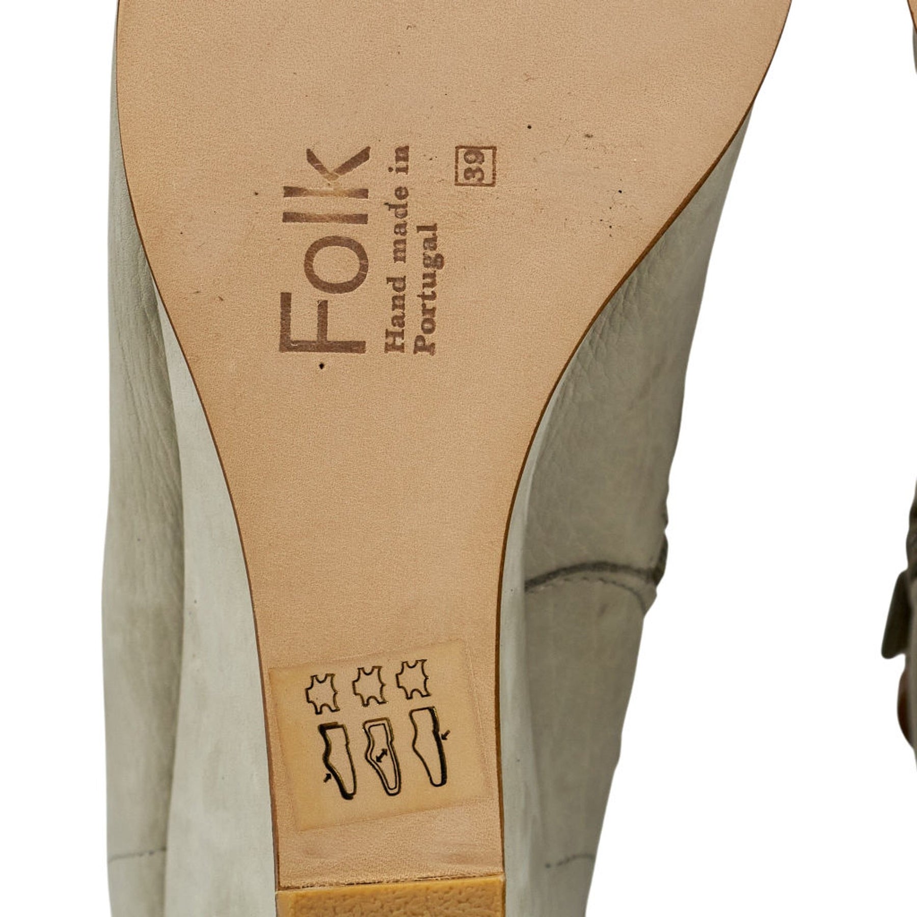 Folk White Marble Billy Ankle Boots EU 39