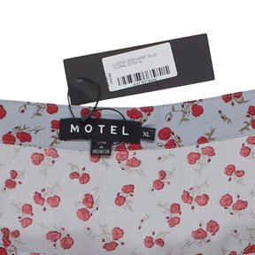 Motel Blue Floral Lovisa Mini Skirt