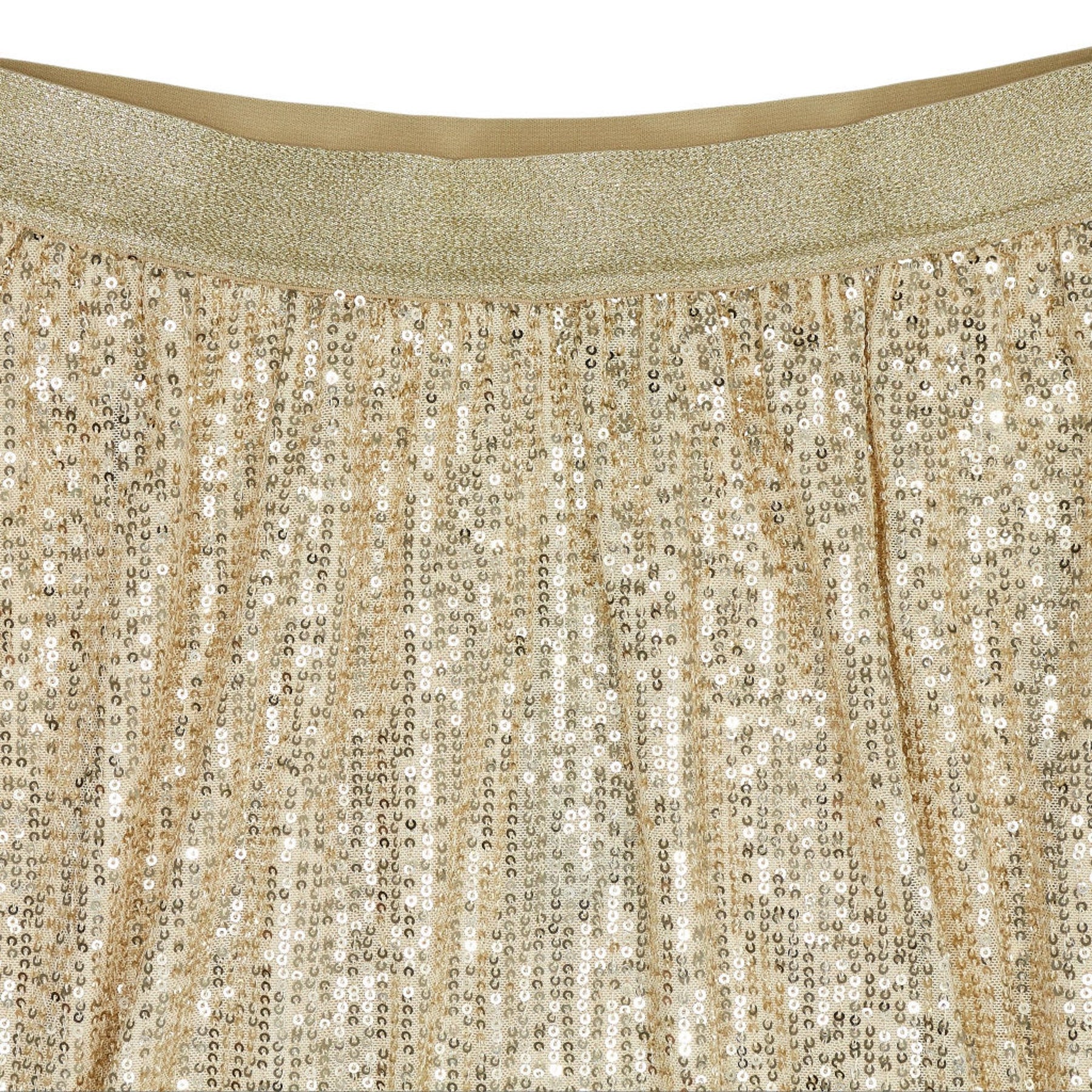 WYSE Champagne Sienna Sequin Skirt