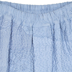 By Walid Blue Patchwork Trousers