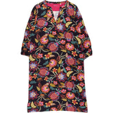 NRBY Black Floral Midi Dress