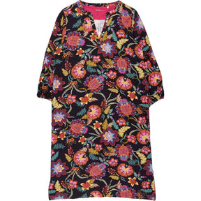 NRBY Black Floral Midi Dress