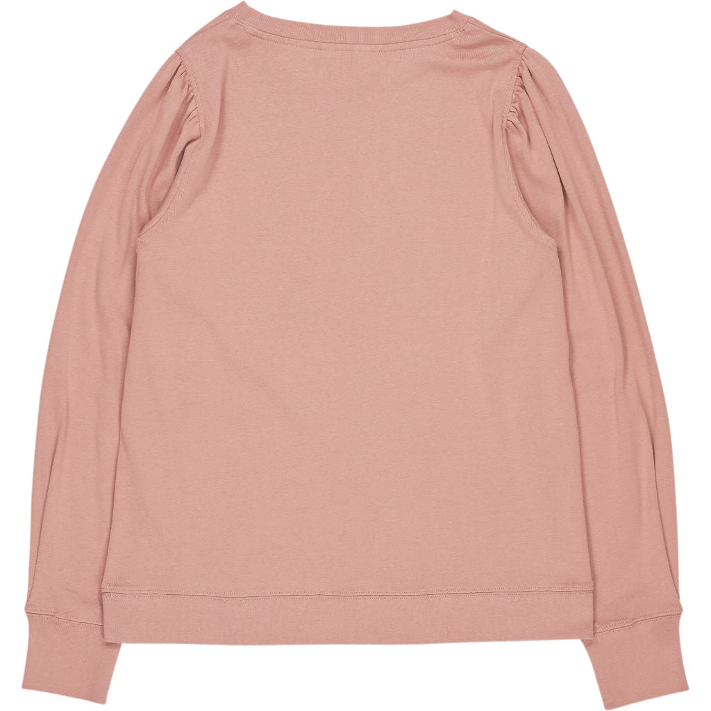 Hush Rosewood Pink Emily Puff Sleeve Jersey Top