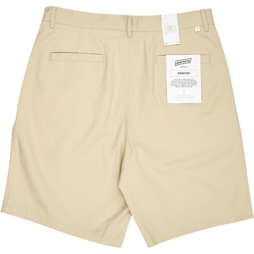 Farah Birch Swinton Pleated Shorts
