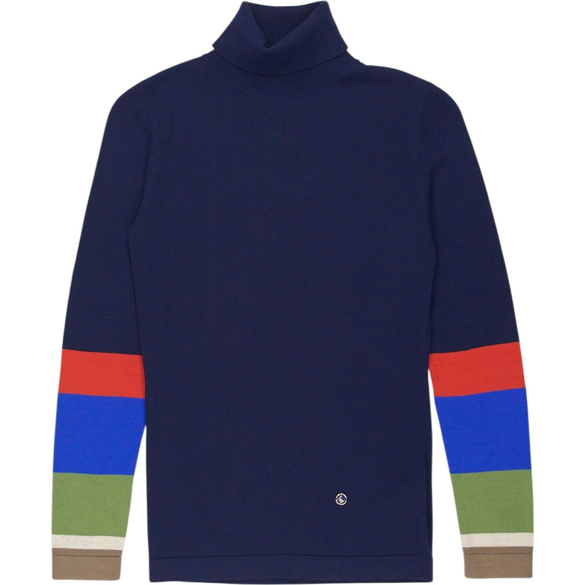 El Ganso Navy Multicolour Turtleneck Sweater