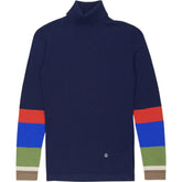 El Ganso Navy Multicolour Turtleneck Sweater