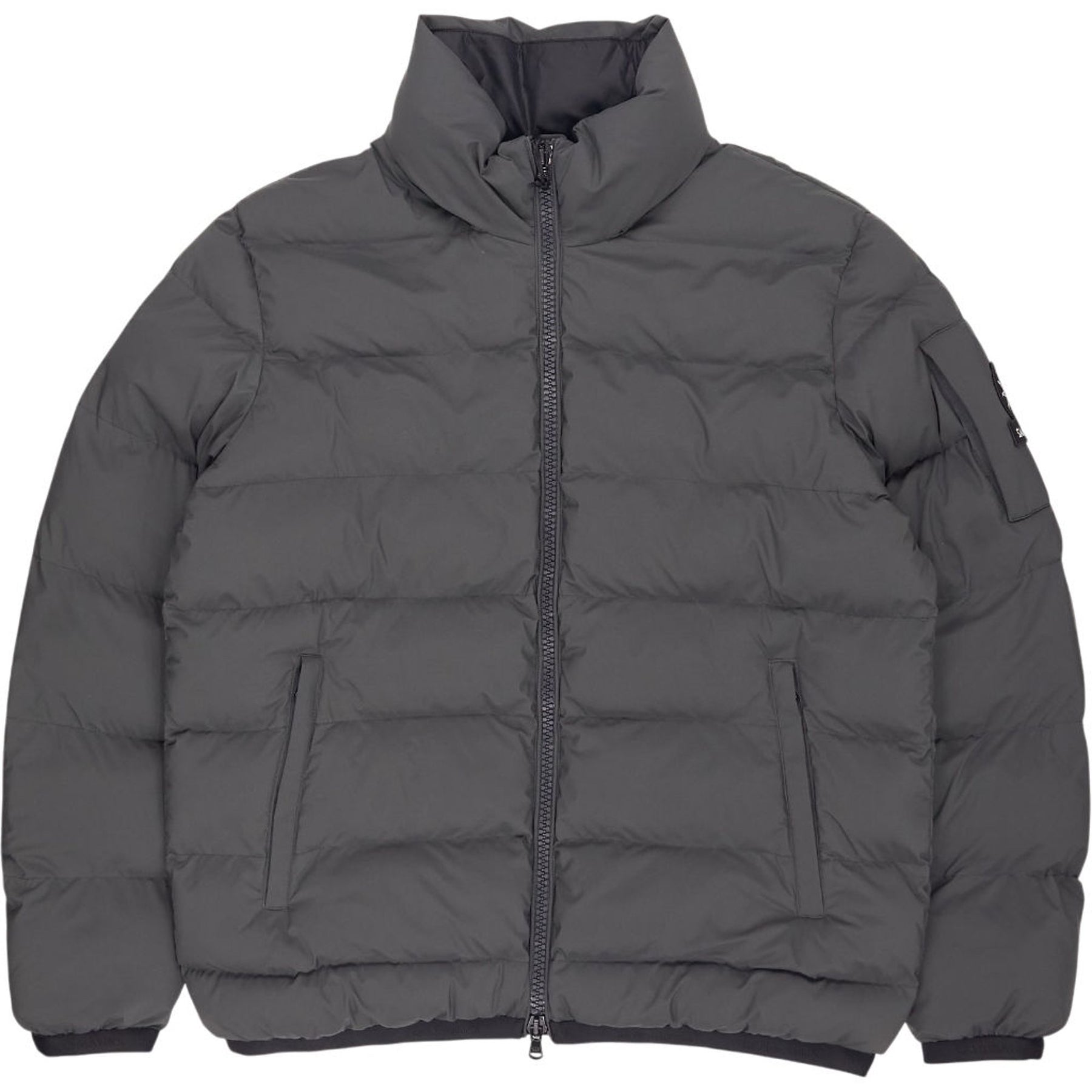 Sandbanks Charcoal Printed Puffer Jacket