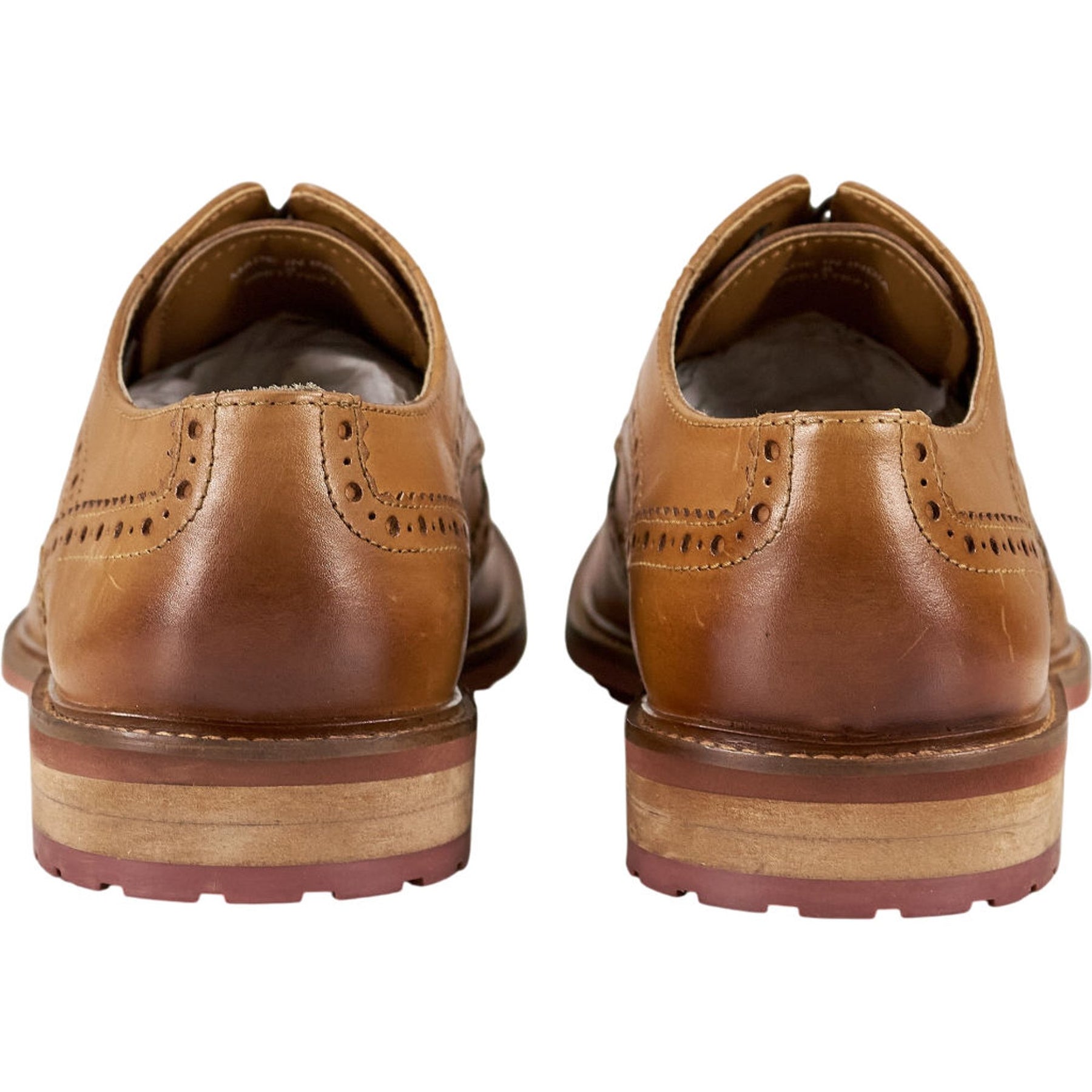 Moss Tan Leather Brogue Shoes