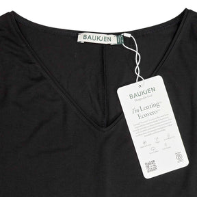 Baukjen Black Ella Relaxed V-Neck Top