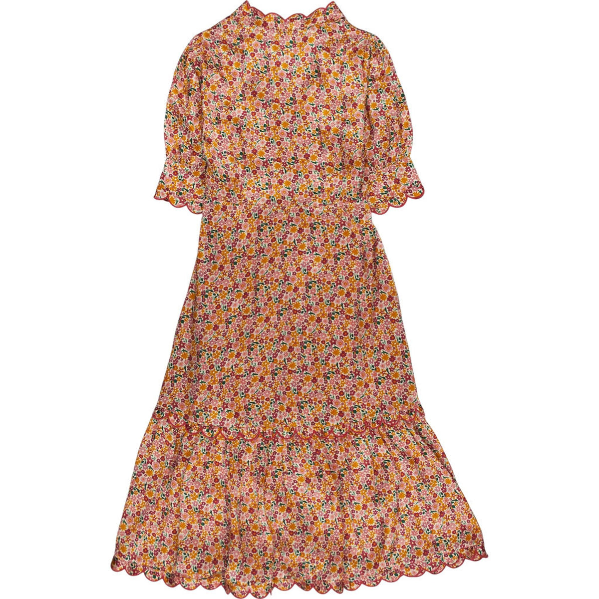 WYSE  Floral Silk Satin Dress
