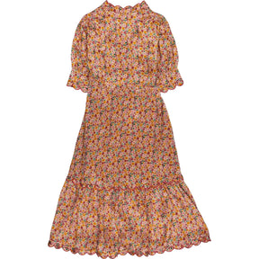 WYSE  Floral Silk Satin Dress