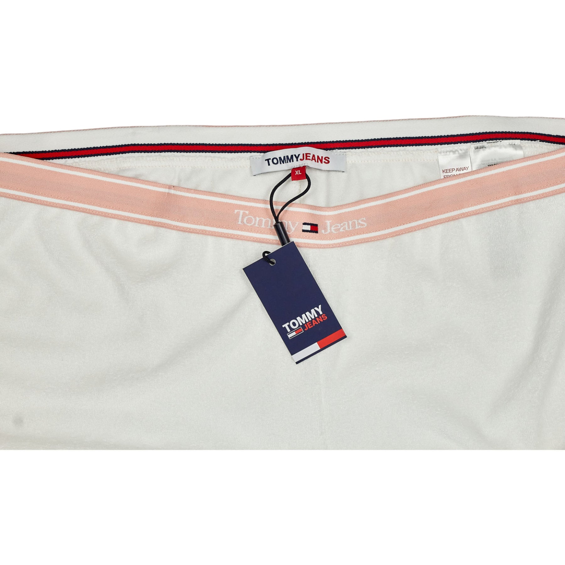 Tommy Jeans White Towelling Shorts