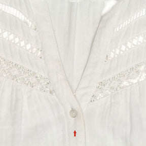 Wyse White Harper Blouse