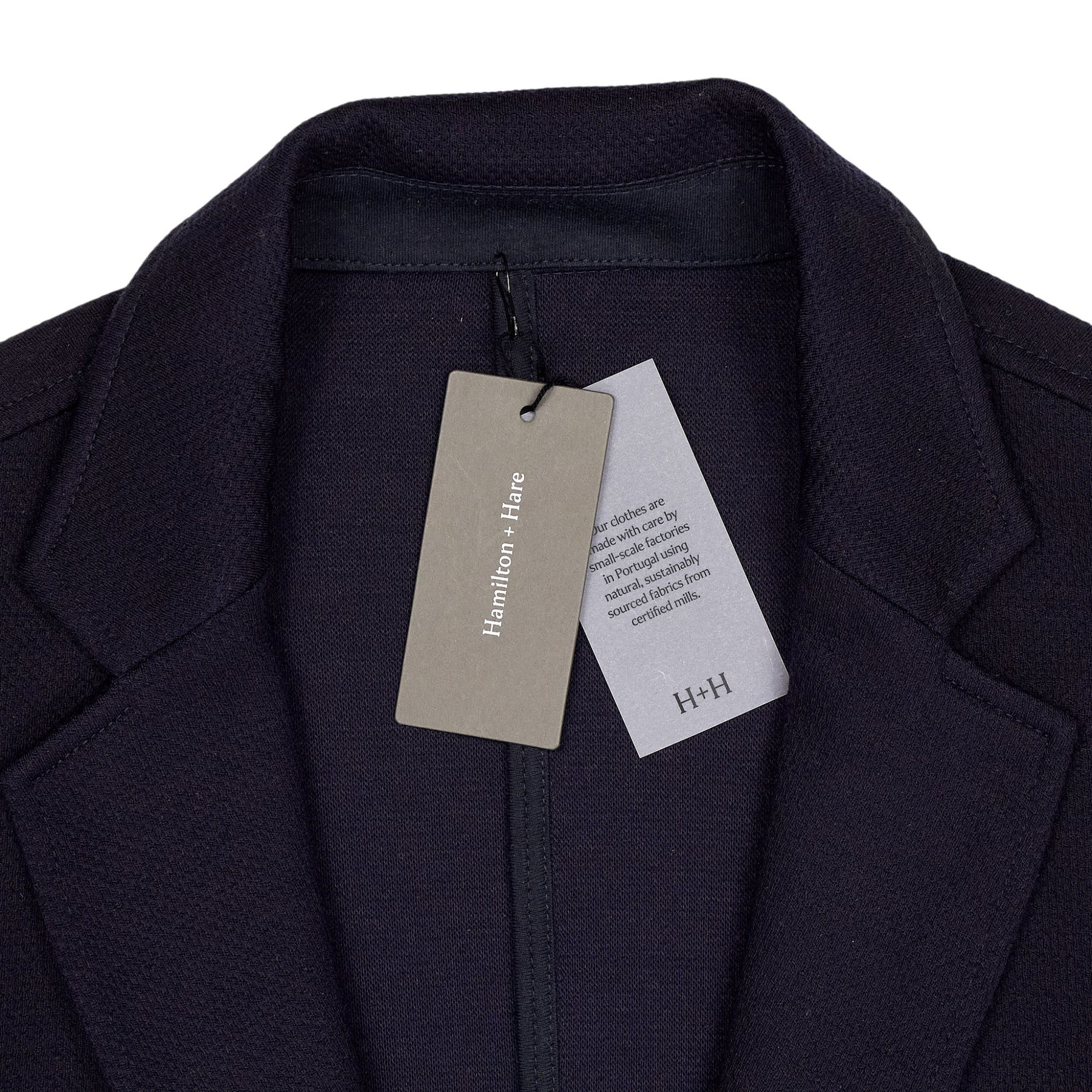 Hamilton + Hare Navy Chiltern Jacket