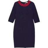 Boden Navy Red Trim Dress