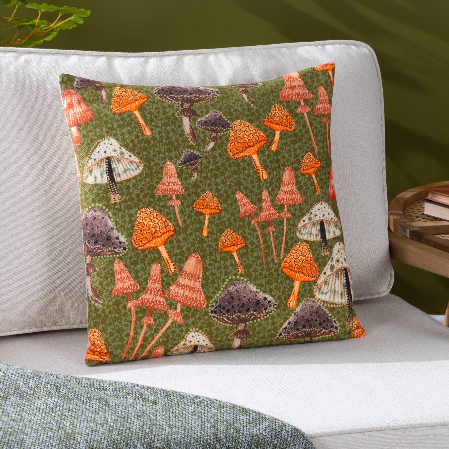Mushroom Fields Cushion Cover