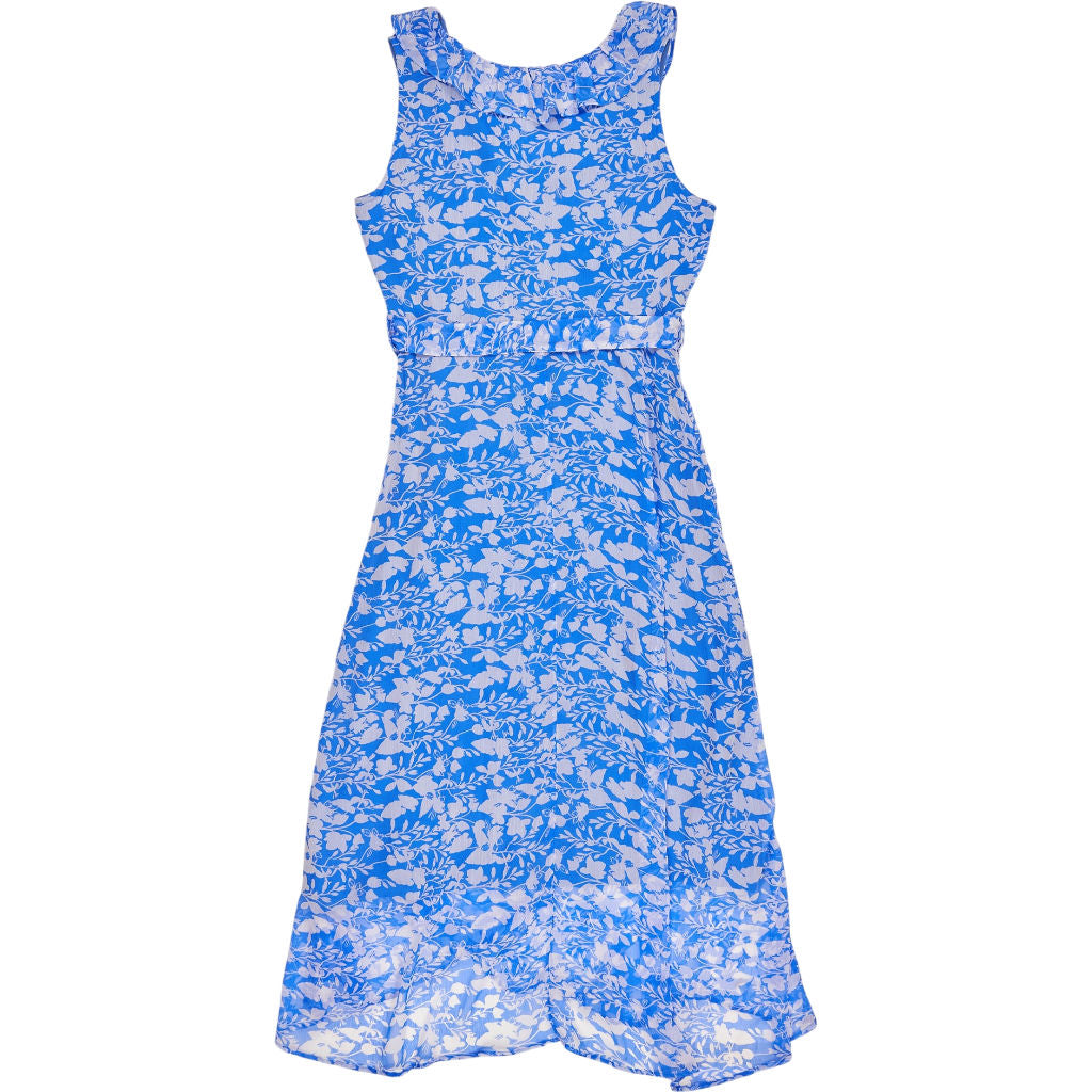 South Beach Blue Floral Maxi Dress