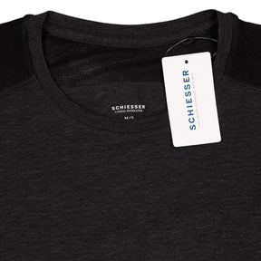 Schiesser Black Casual Baselayer Top