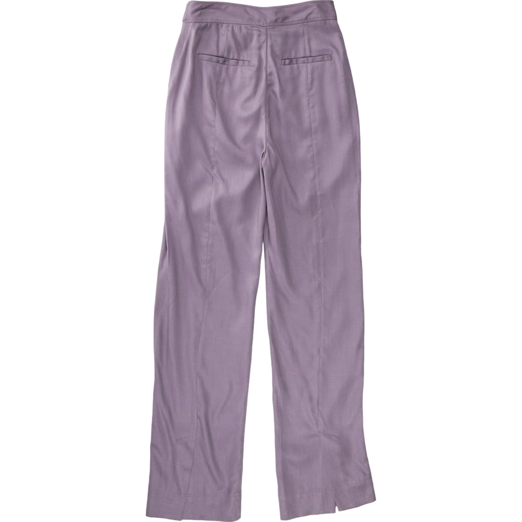 Calvin Klein Purple Tencel Slim Straight Trousers