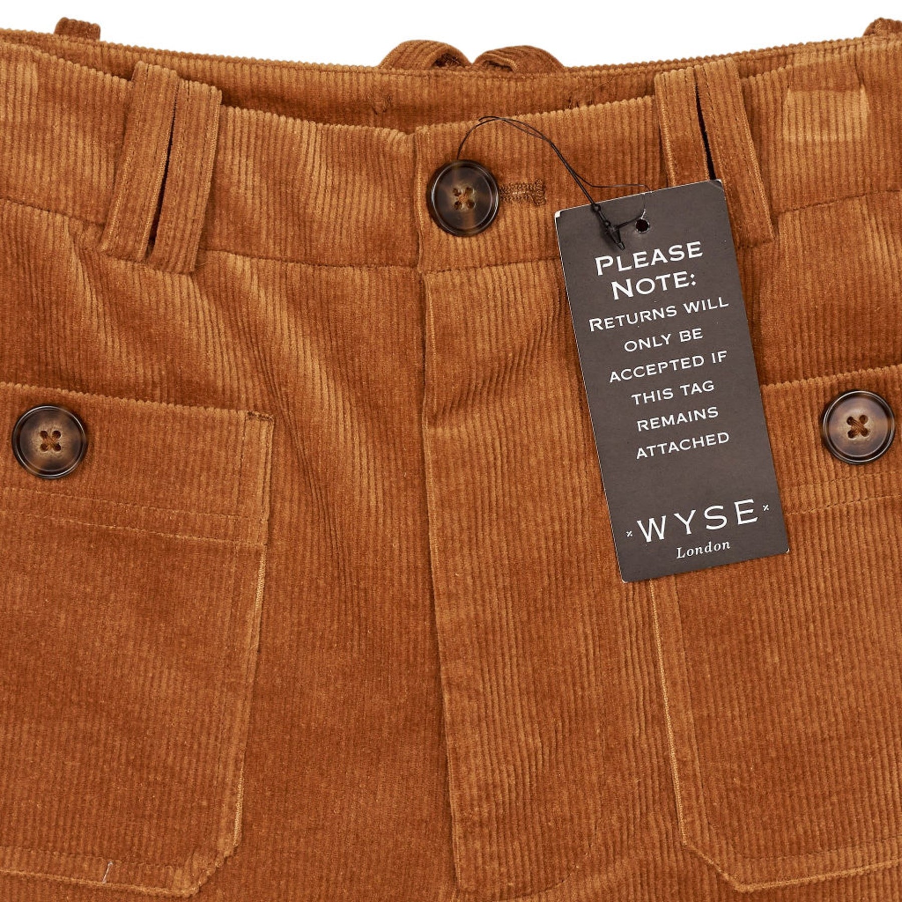 Wyse London Brown Corduroy Trousers