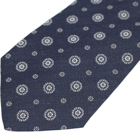 Moss Navy Patterned Tie Bundle x 3