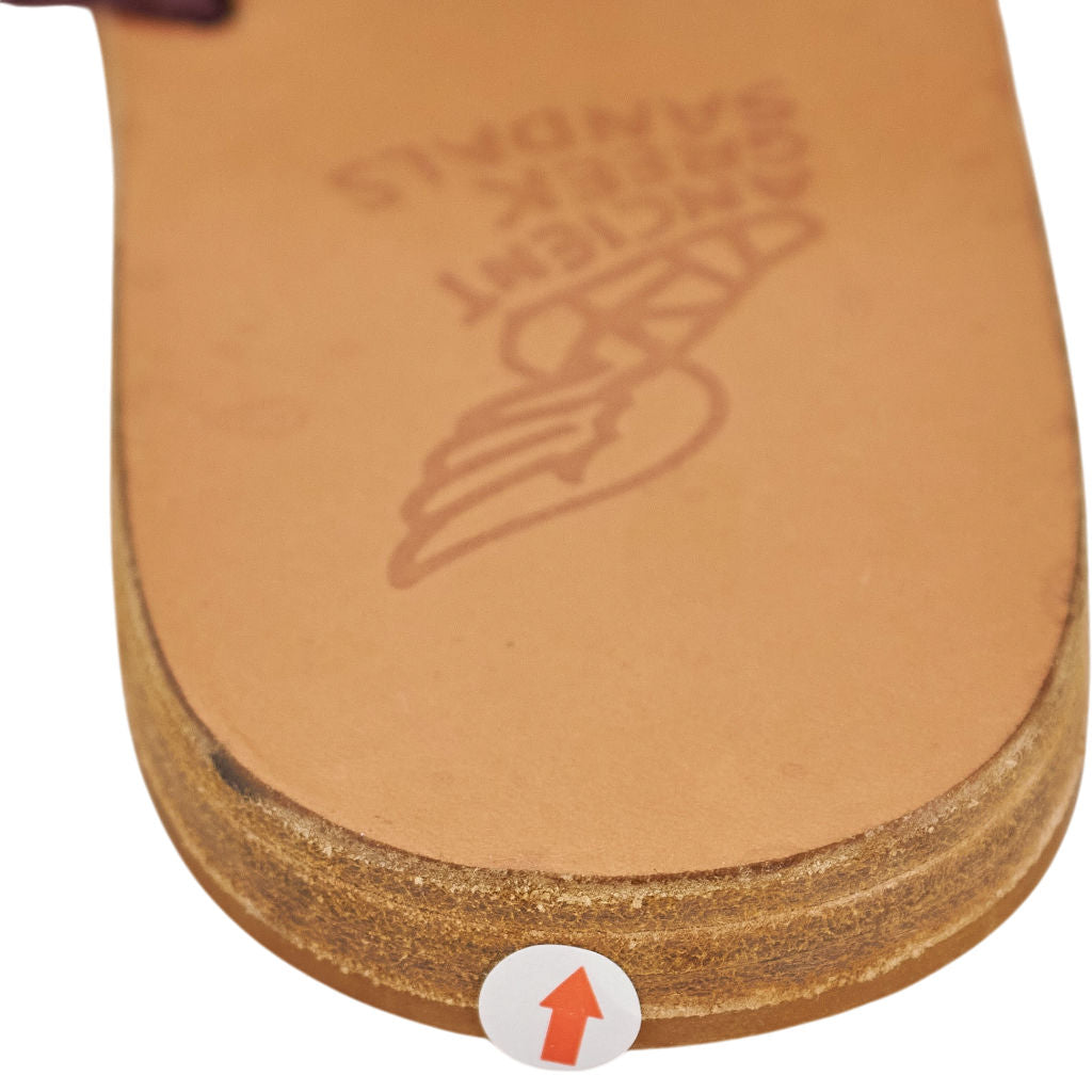 Ancient Greek Sandals Pink Leather Sandals