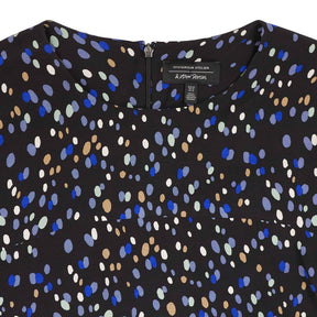 & Other Stories Black Blue Patterned Dress