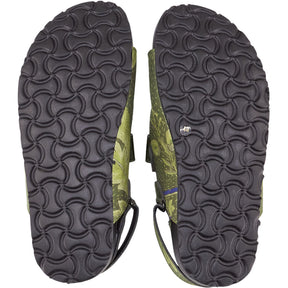 By Walid Green Patterned Sandals